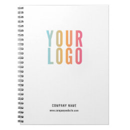 Carnet Logo d'entreprise personnalisé Simple Blanc Promot
