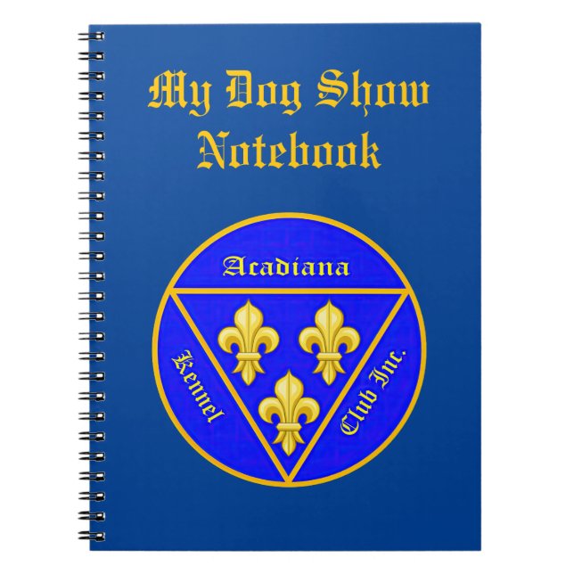 Carnet Logo du Club Acadiana Kennel (Devant)