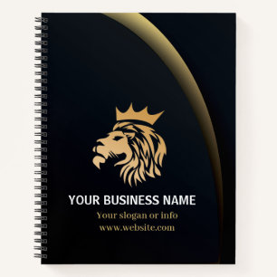 Carnet Logo Élégant de Lion Professionnel