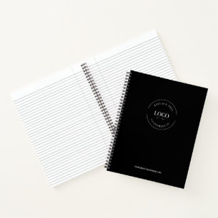 Carnet Logo moderne simple personnalisé blanc logo