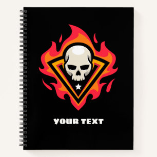 Carnet Logo personnalisé du crâne