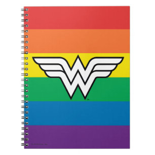 Carnet Logo Wonder Woman Rainbow