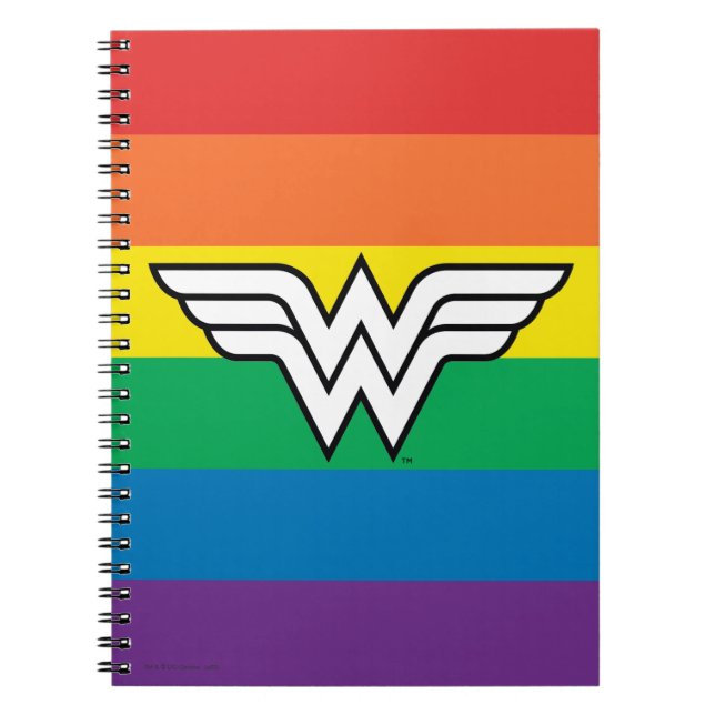 Carnet Logo Wonder Woman Rainbow (Devant)