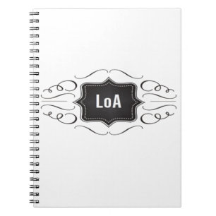 Carnet Loi de logo d'attraction