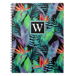 Carnet L'oiseau d'aquarelle du paradis ajoutent votre