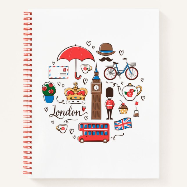 Carnet London Doodles (Devant)