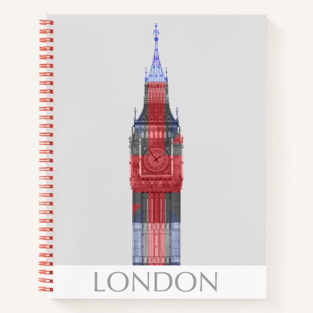 Carnet Londres Big Ben Union Jack (Devant)