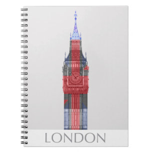 Carnet Londres Big Ben Union Jack
