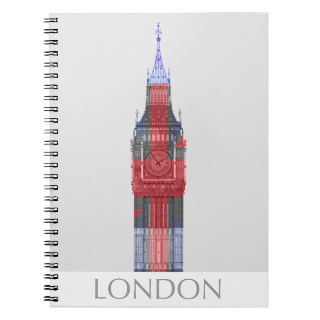 Carnet Londres Big Ben Union Jack (Devant)