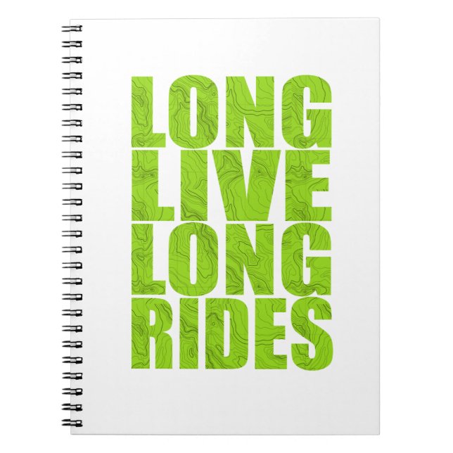 Carnet Long Live Long Rides (Topo) (Devant)