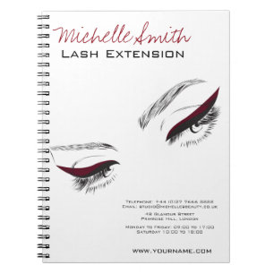 Carnet Longueur des cils face long oeilleur Extension Las
