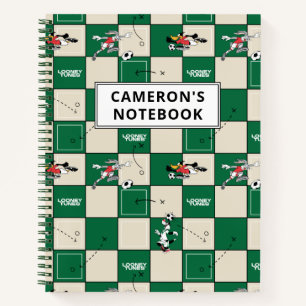 Carnet LOONEY TUNES™ motif de grille de football