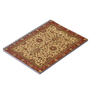 Carnet L'or fleurit le tapastery d'oriental d'arabesque