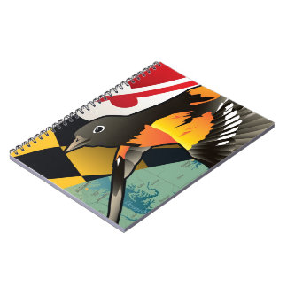 Carnet Loriot de citoyen, oiseau d'état du Maryland