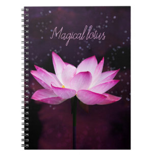 Carnet lotus magique -