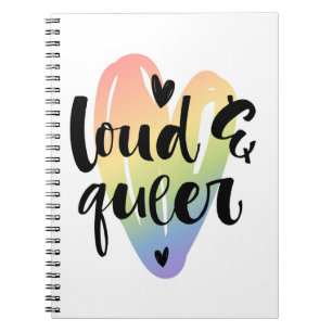 Carnet Loud & Queer   Coeur aquarelle