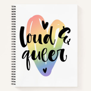 Carnet Loud & Queer   Coeur aquarelle