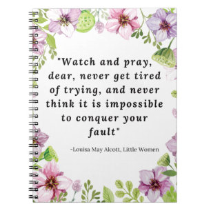 Carnet Louisa May Alcott, Citation De Petites Femmes