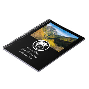 Carnet Loup blanc neige Silhouette Laurel Monogramme Phot
