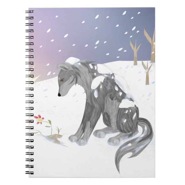 Carnet Loup d'hiver (Devant)