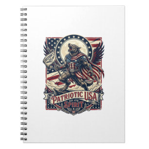 Carnet Loup-garou patriotique Patriote Horreur Monstre Pa
