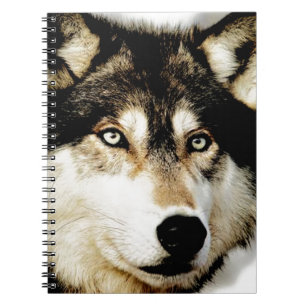 Carnet Loup motivationnel unique