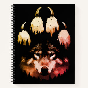 Carnet Loup Solitaire. Âme Sauvage