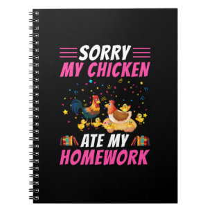 Carnet Louvain de poulet Mon poulet a mangé mes devoirs