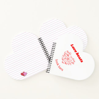 Carnet Love beats book bans heart-shaped notebook