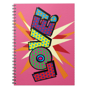 Carnet LOVE Fun Retro Comic Book Pop Art