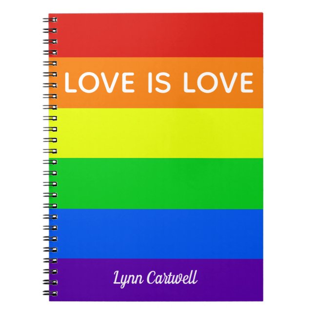 Carnet Love is Love Gay Pride LGBTQ Beautiful (Devant)