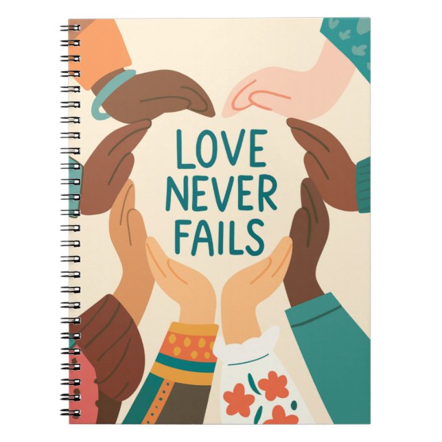 Carnet  Love Never Fails (Devant)