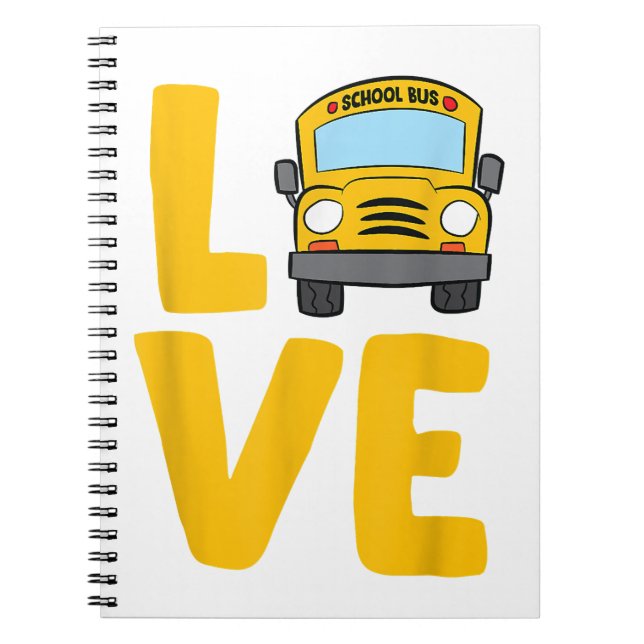 Carnet Love School Bus Driver Schoolbus Busdriver (Devant)