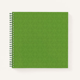 Carnet Lucky Green Icons Motif