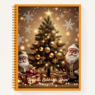Carnet "Lumière brillante de l'étoile de Noël"
