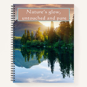 Carnet Lumière Naturelle Montagne Intacte et Pure