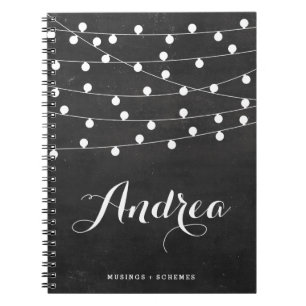 Carnet Lumières à chaîne blanche sur tableau de bord pers