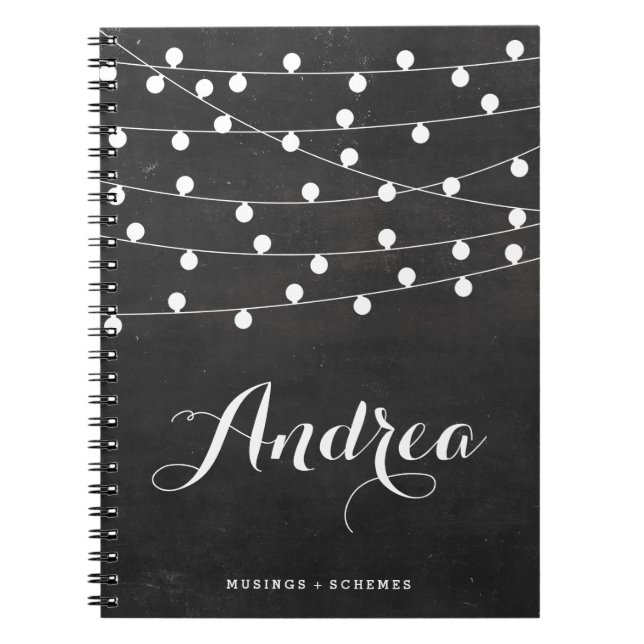 Carnet Lumières à chaîne blanche sur tableau de bord pers (Devant)