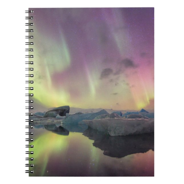 Carnet Lumières de l'aurore reflétées dans la lagune (Devant)