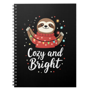 Carnet Lumières de Noël de paresseux confortables et lumi