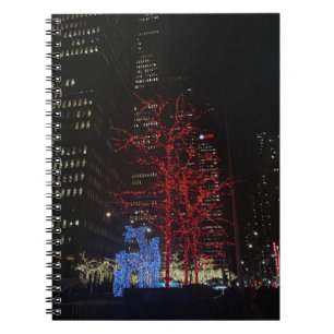 Carnet Lumières de Noël des rennes New York City Manhatta