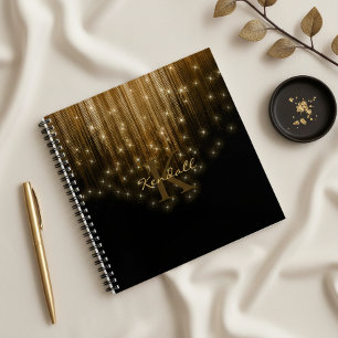 Carnet Lumières en Cascade Monogramme Or ID789
