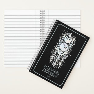 Carnet Lune céleste Phases mystique Holistique Spirituell