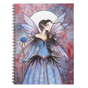 Carnet Lune de Fantaisie d'Hiver Art Féerique