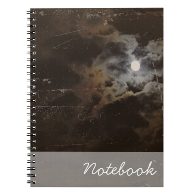 Carnet lune effrayant (Devant)