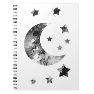 Carnet Lune et étoiles