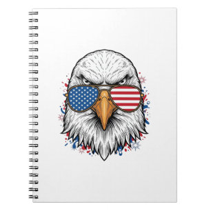 Carnet Lunettes de soleil aigle patriotique chemise vecte