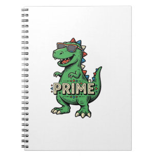 Carnet Lunettes de soleil dinosaure vintage Prime Cartoon