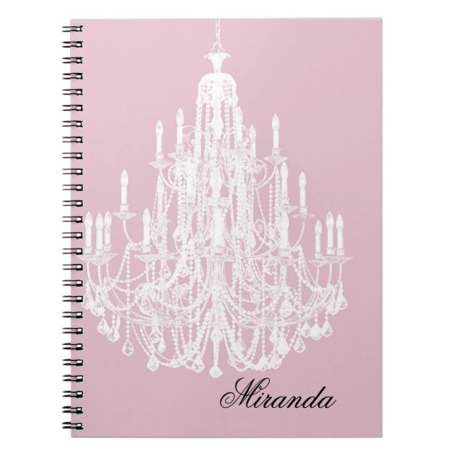 Carnet Lustre rose Chic (Devant)