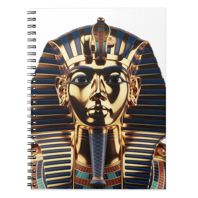 Carnet Luxury Golden Egyptian Mask Artwork (Devant)